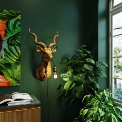 KARE Design Applique Animal Goat Dore 45X74Cm New