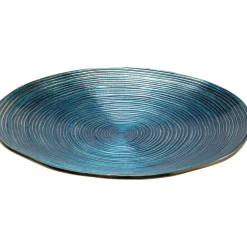 KARE Design Assiette Décorative Melia Bleu Fonce O46Cm Best
