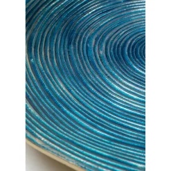 KARE Design Assiette Décorative Melia Bleu Fonce O46Cm Best