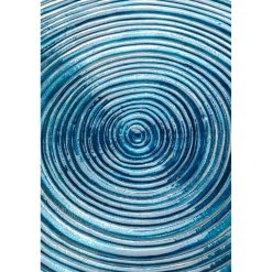 KARE Design Assiette Décorative Melia Bleu Fonce O46Cm Best