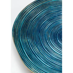 KARE Design Assiette Décorative Melia Bleu Fonce O46Cm Best
