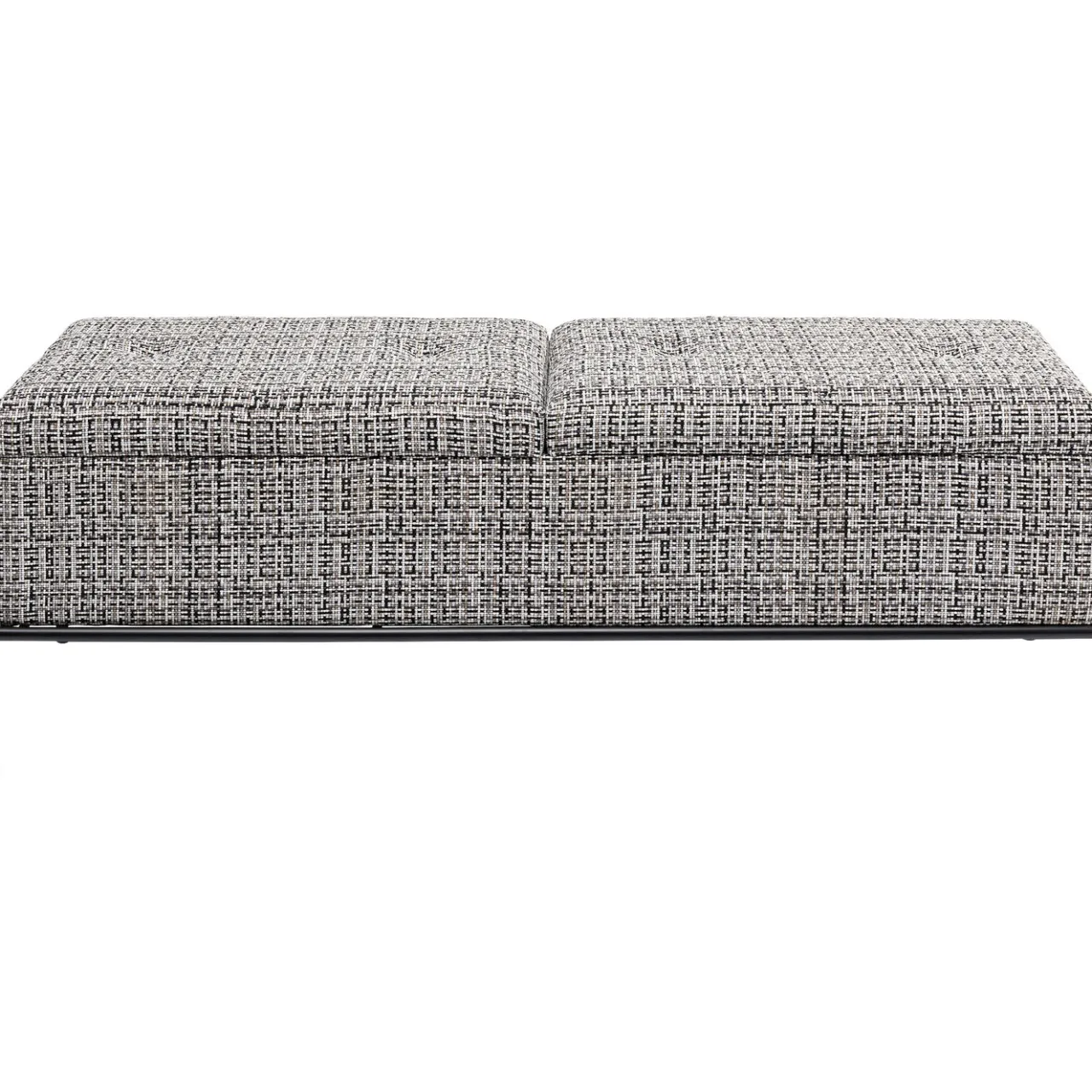 KARE Design Banquette Buttons Storage Noir-Blanc Gm New
