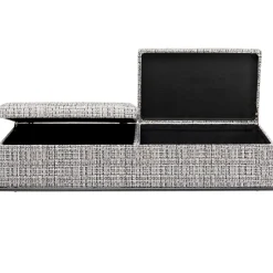 KARE Design Banquette Buttons Storage Noir-Blanc Gm New
