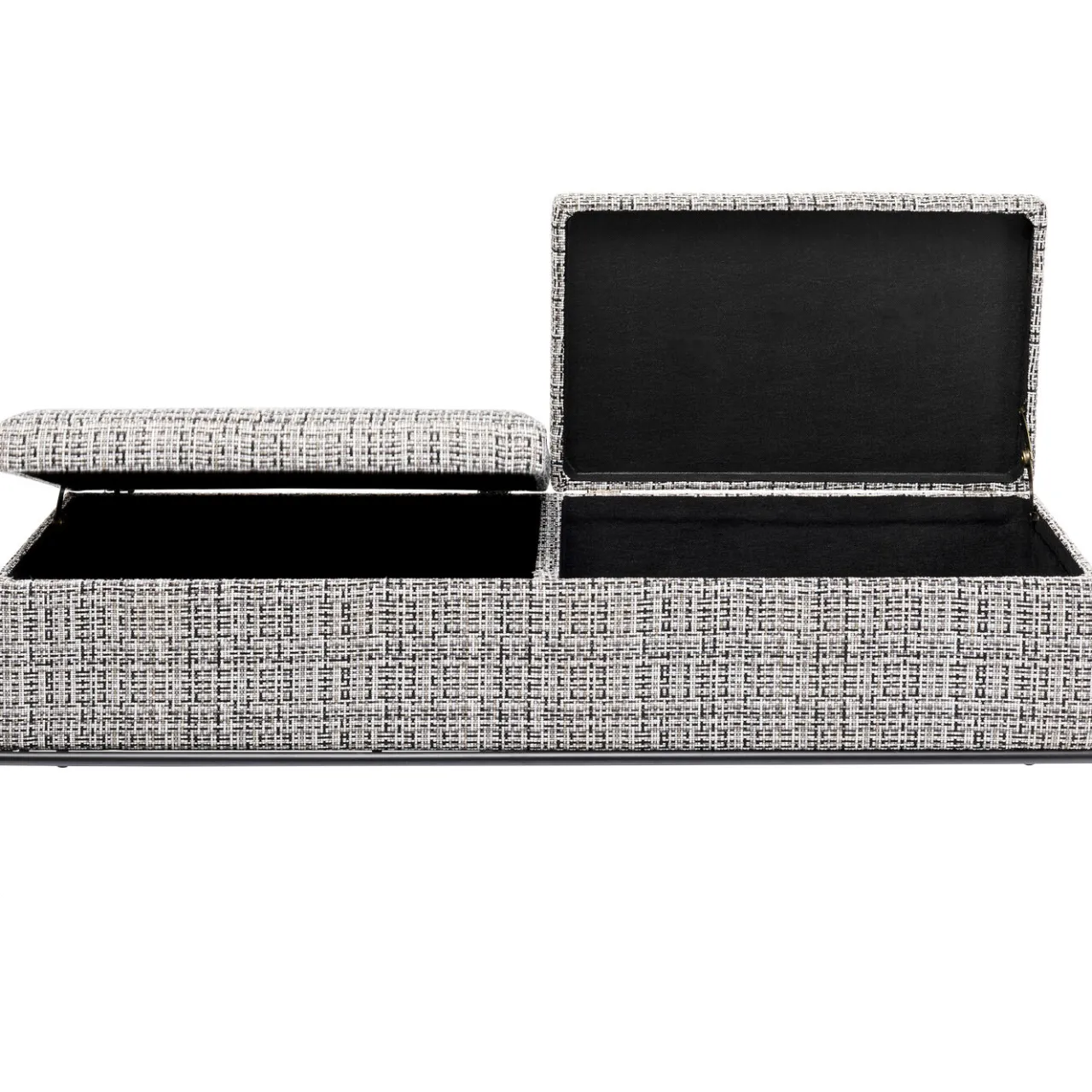 KARE Design Banquette Buttons Storage Noir-Blanc Gm New