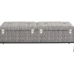 KARE Design Banquette Buttons Storage Noir-Blanc Gm New