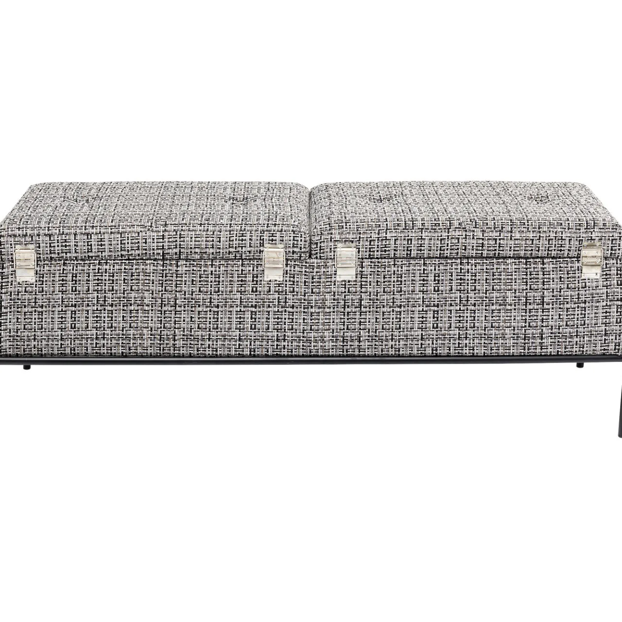 KARE Design Banquette Buttons Storage Noir-Blanc Gm New