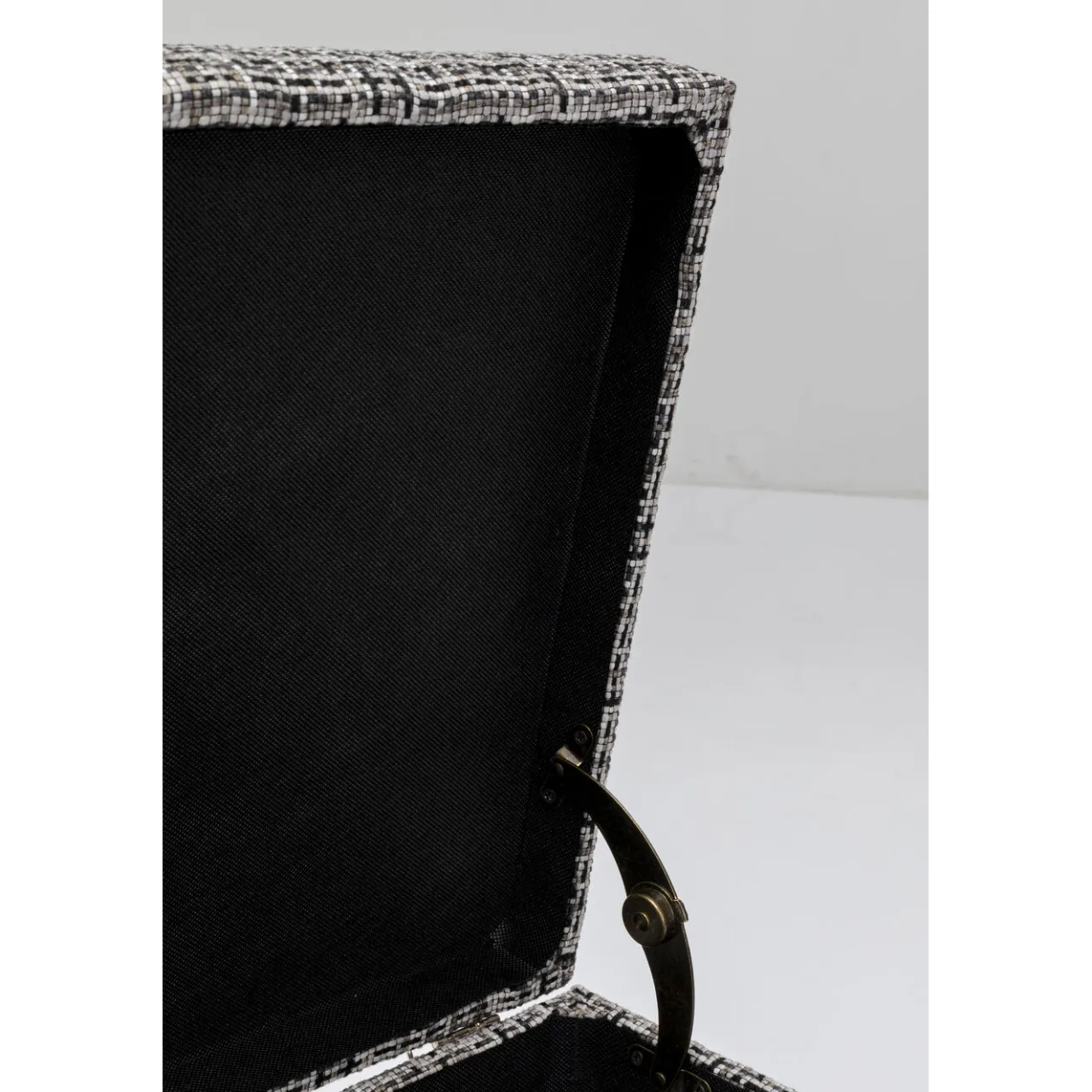 KARE Design Banquette Buttons Storage Noir-Blanc Gm New