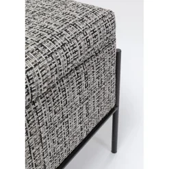 KARE Design Banquette Buttons Storage Noir-Blanc Gm New