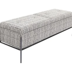 KARE Design Banquette Buttons Storage Noir-Blanc Gm New