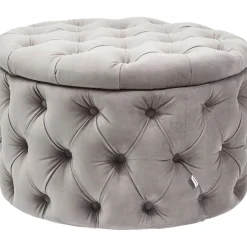 KARE Design Banquette Coffre Desire Velours Argente Clearance