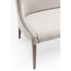 KARE Design Banquette Mode Sans Acc. Velours Gris Hot