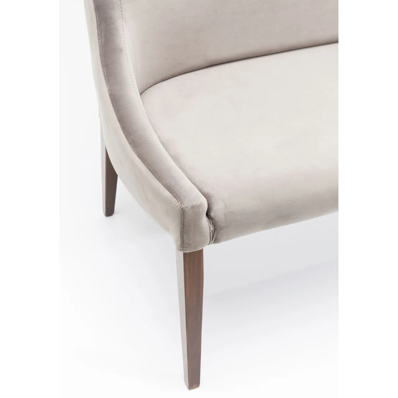 KARE Design Banquette Mode Sans Acc. Velours Gris Hot