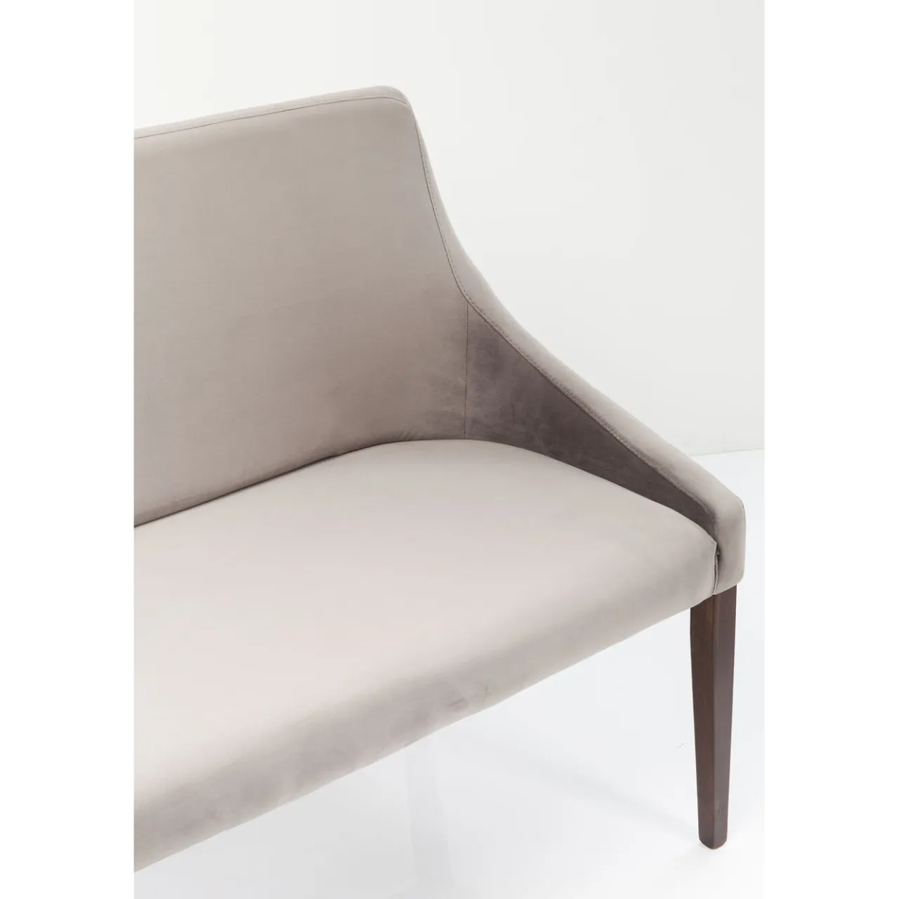 KARE Design Banquette Mode Sans Acc. Velours Gris Hot