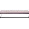 KARE Design Banquette Smart Velours Rose Noir 150Cm Clearance