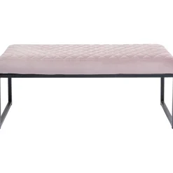 KARE Design Banquette Smart Velours Rose Noir 90Cm Sale
