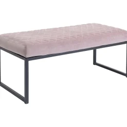 KARE Design Banquette Smart Velours Rose Noir 90Cm Sale
