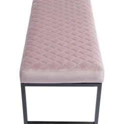 KARE Design Banquette Smart Velours Rose Noir 90Cm Sale