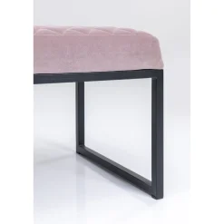 KARE Design Banquette Smart Velours Rose Noir 90Cm Sale