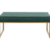 KARE Design Banquette Smart Velours Vert Fonce Laiton 90Cm Hot