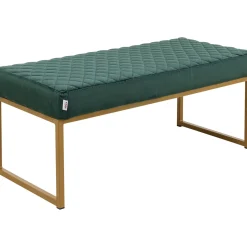 KARE Design Banquette Smart Velours Vert Fonce Laiton 90Cm Hot