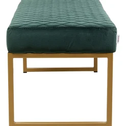 KARE Design Banquette Smart Velours Vert Fonce Laiton 90Cm Hot