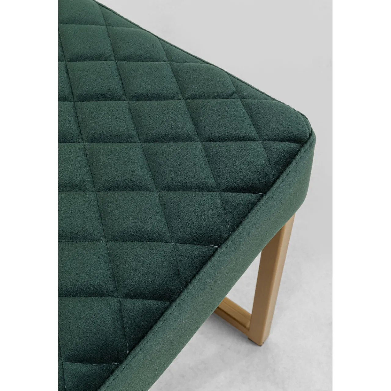KARE Design Banquette Smart Velours Vert Fonce Laiton 90Cm Hot