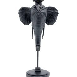 KARE Design Bougeoir Elephant Head Noir 49Cm Outlet