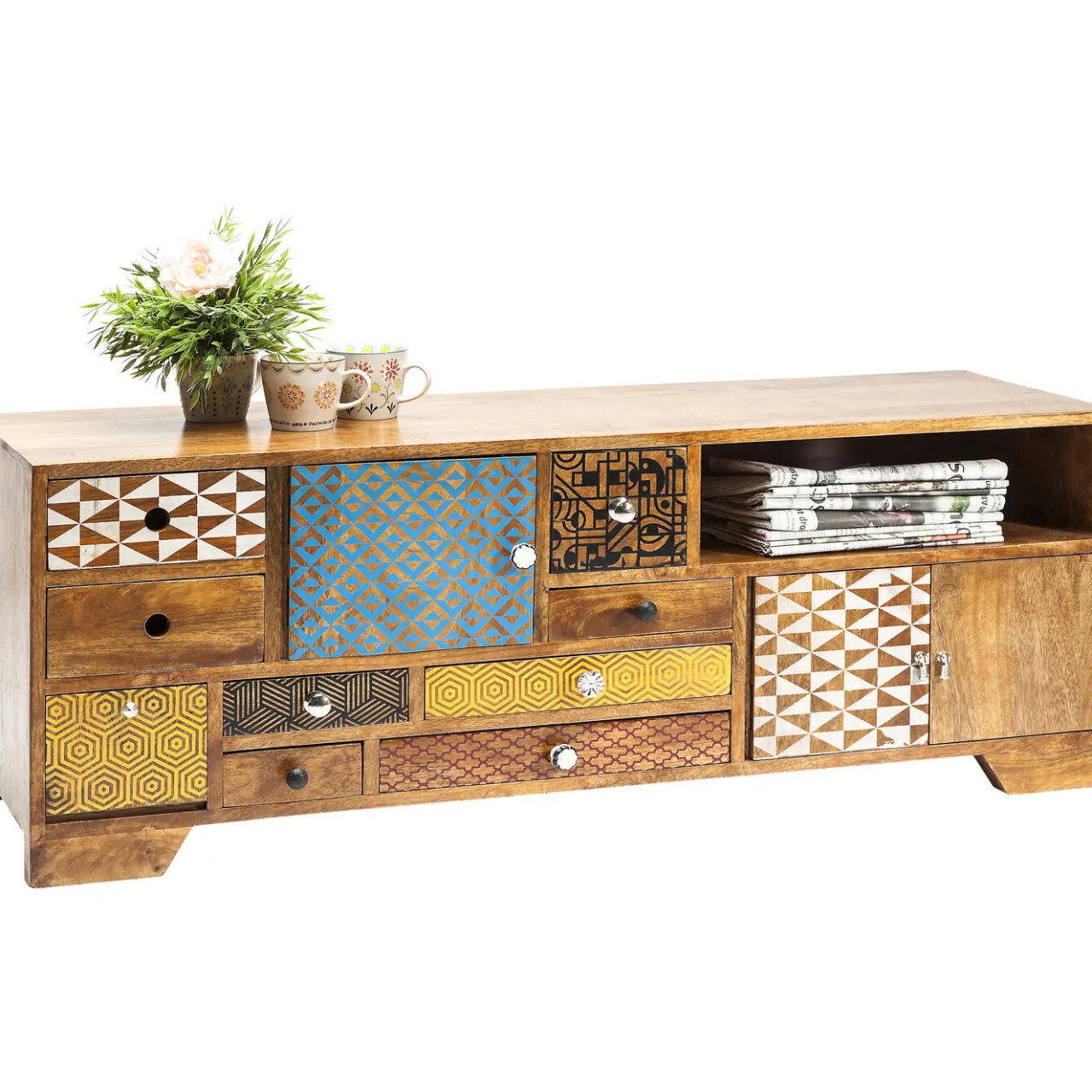 KARE Design Buffet Bas Soleil 3 Portes,9 Tiroirs Online