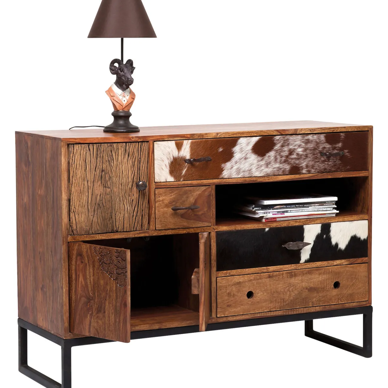 KARE Design Buffet Rodeo 3 Portes,4 Tiroirs Discount