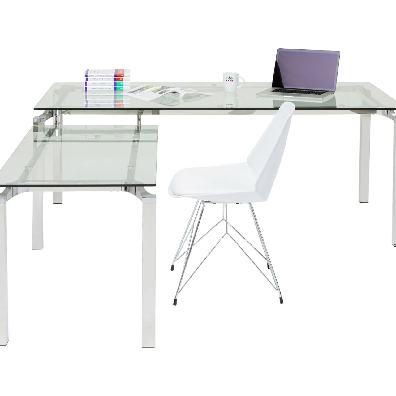 KARE Design Bureau D Angle Lorenco Chrome 210X180Cm New