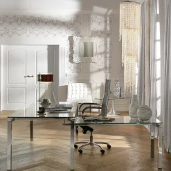 KARE Design Bureau D Angle Lorenco Chrome 210X180Cm New