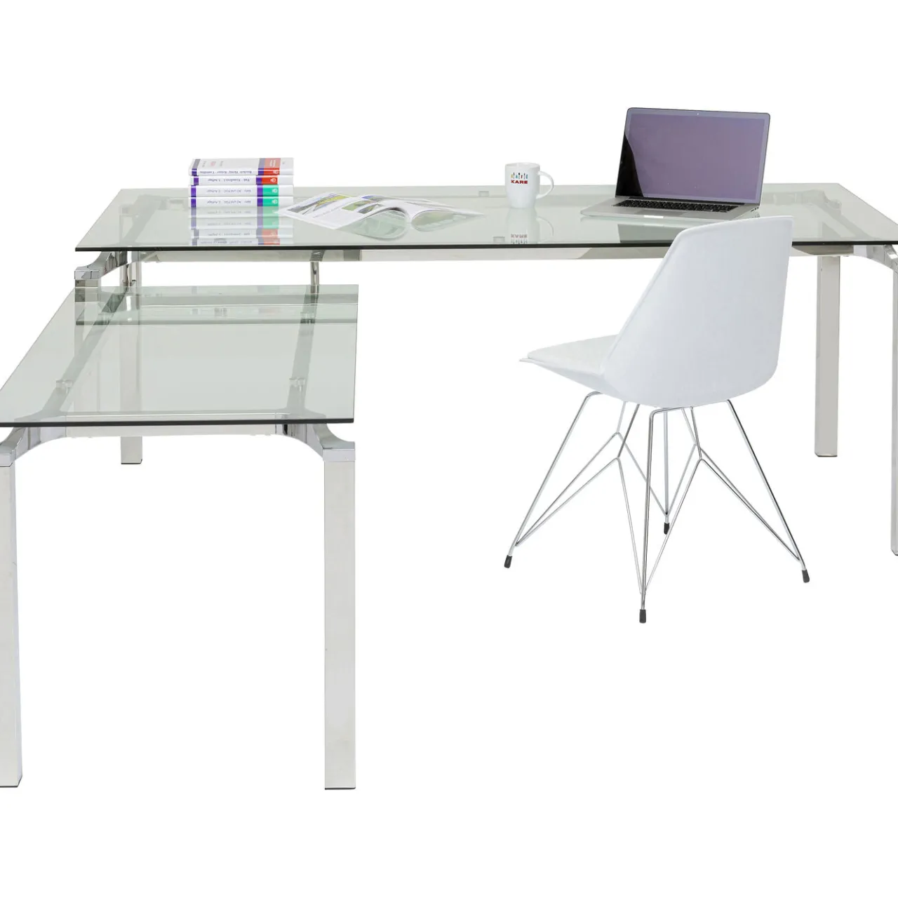 KARE Design Bureau D Angle Lorenco Chrome 210X180Cm New
