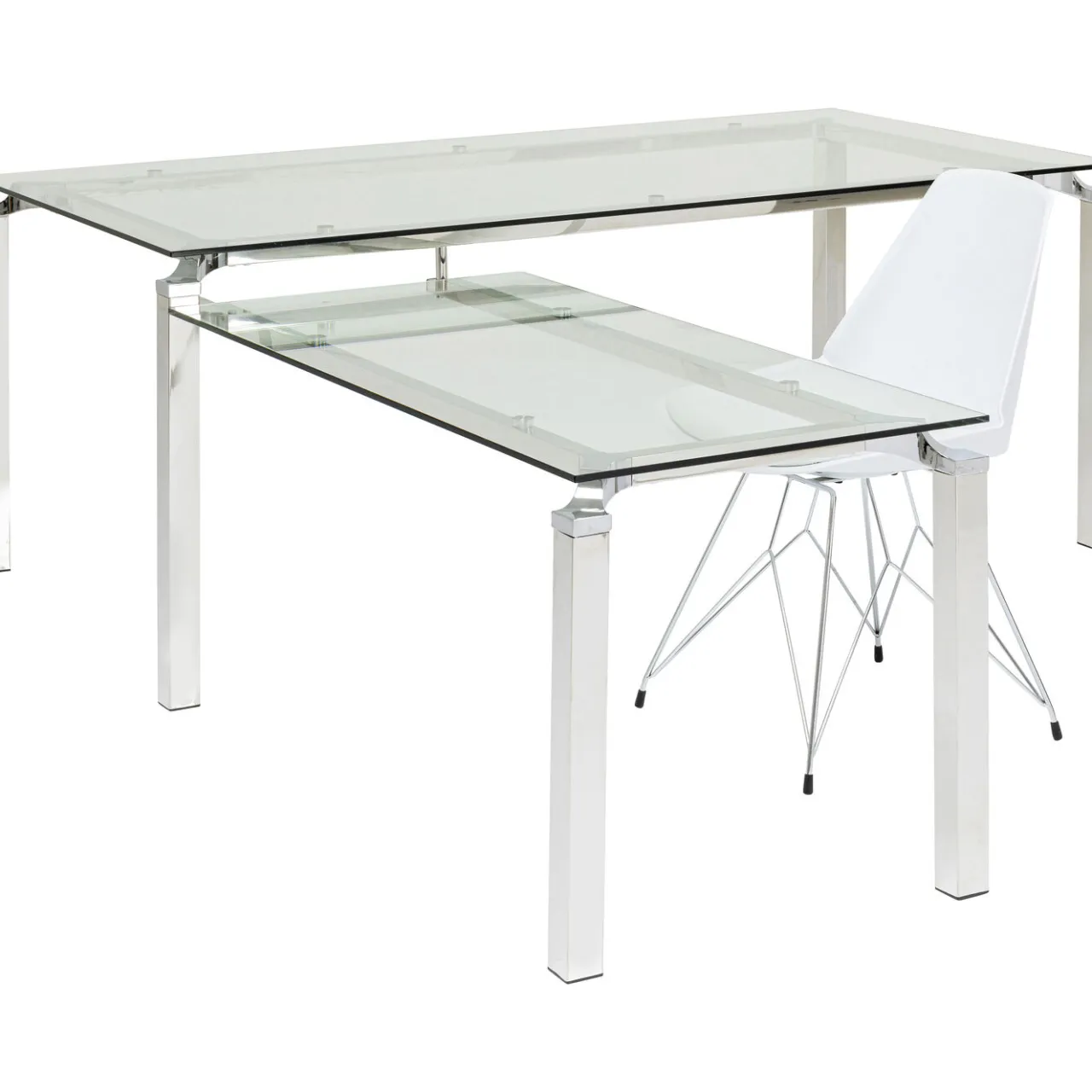 KARE Design Bureau D Angle Lorenco Chrome 210X180Cm New