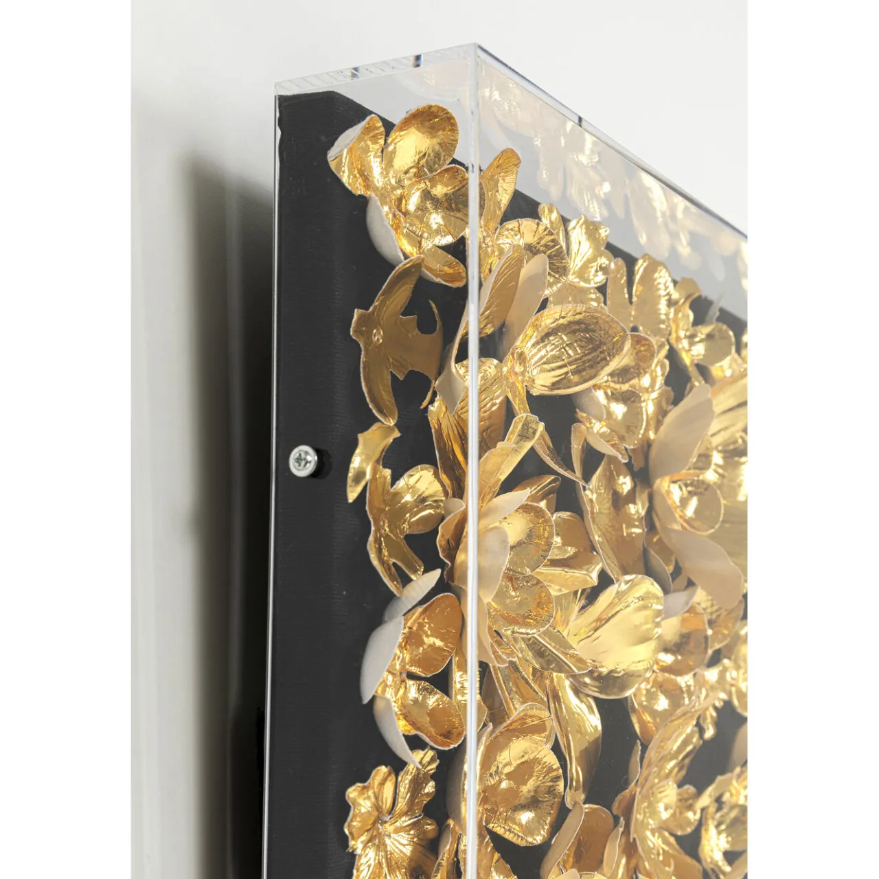 KARE Design Cadre Décoratif Gold Flower 60X60Cm Online