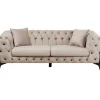 KARE Design Canapés Bellissima 2-Places Velours Beige 200Cm New