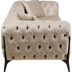 KARE Design Canapés Bellissima 2-Places Velours Beige 200Cm New