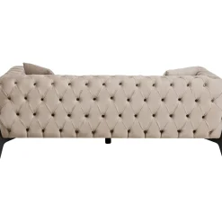 KARE Design Canapés Bellissima 2-Places Velours Beige 200Cm New