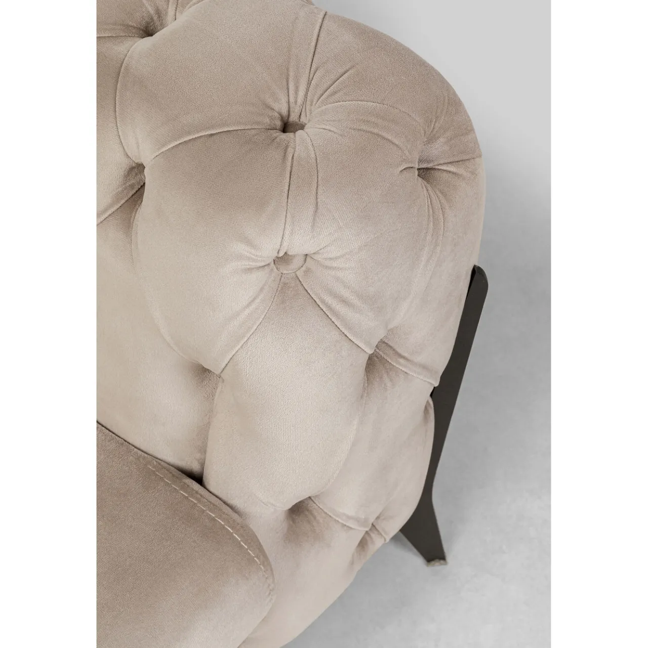 KARE Design Canapés Bellissima 2-Places Velours Beige 200Cm New