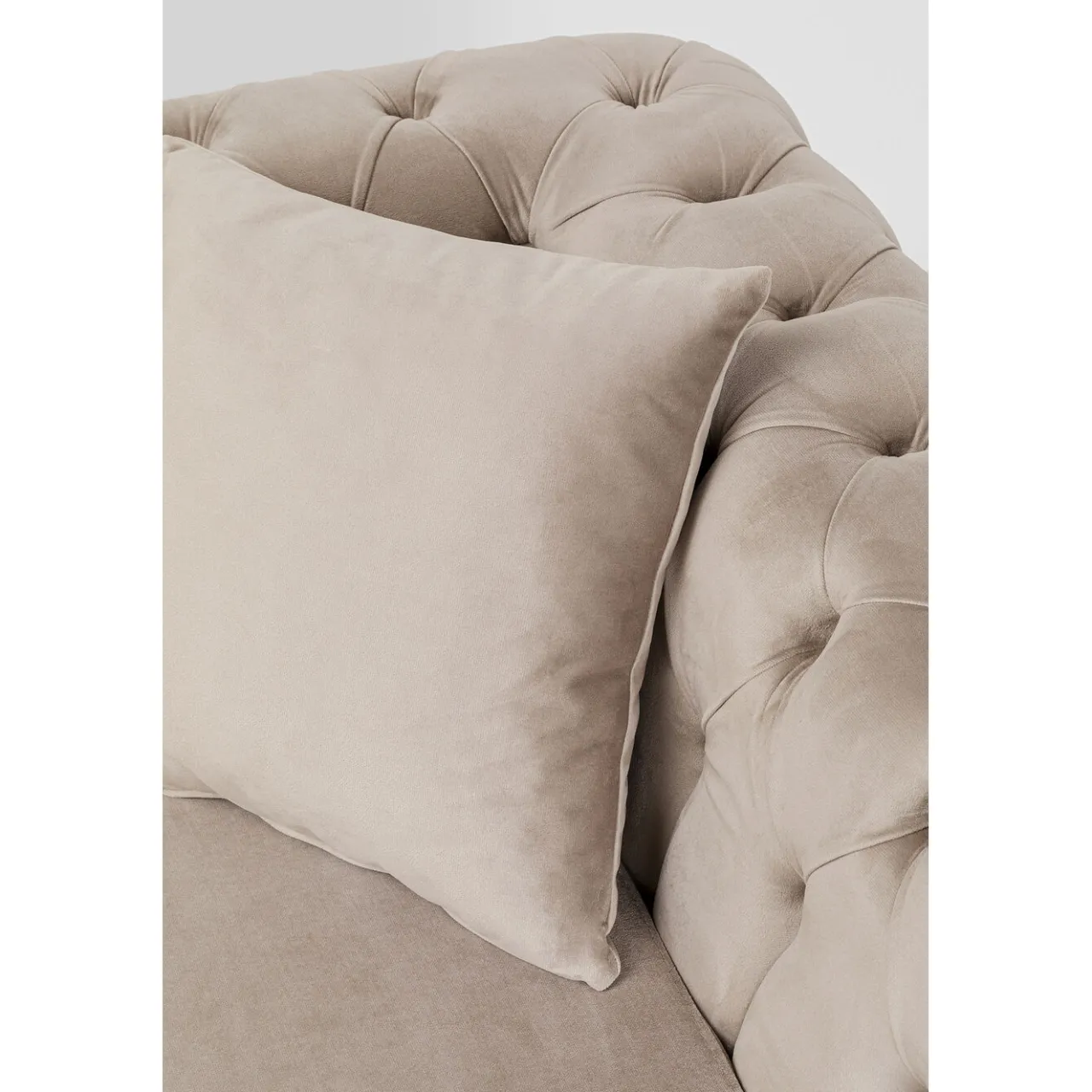KARE Design Canapés Bellissima 2-Places Velours Beige 200Cm New
