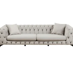 KARE Design Canapés Bellissima 3-Places Beige 240Cm Outlet
