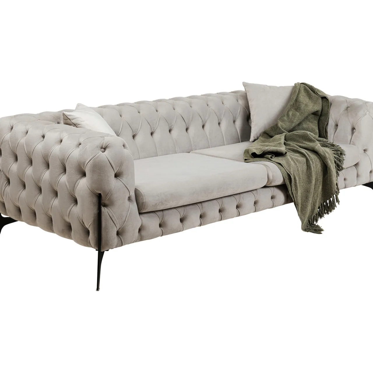 KARE Design Canapés Bellissima 3-Places Beige 240Cm Outlet