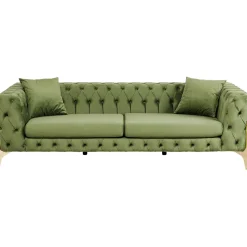 KARE Design Canapés Bellissima 3-Places Velours Vert 240Cm Sale