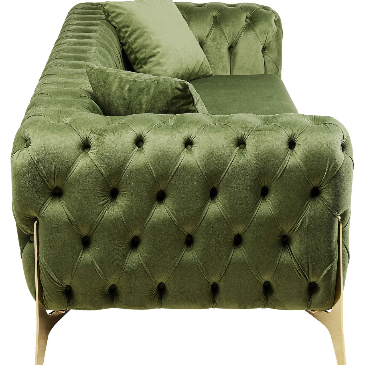 KARE Design Canapés Bellissima 3-Places Velours Vert 240Cm Sale