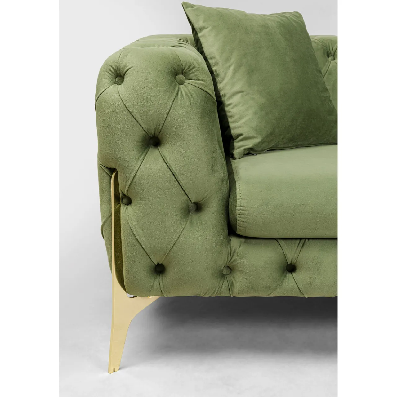 KARE Design Canapés Bellissima 3-Places Velours Vert 240Cm Sale