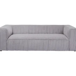 KARE Design Canapés Cubetto Cord 3-Places Gris Clair 220Cm New