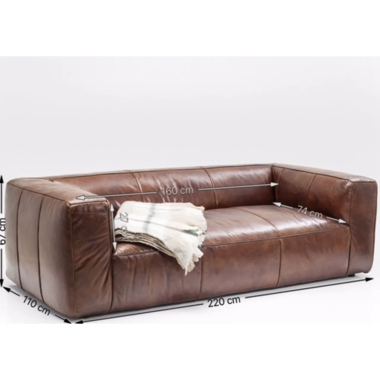 KARE Design Canapés Cubetto 3-Places 220Cm Discount