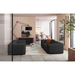 KARE Design Canapés Cubetto 3-Places Gris Fonce 220Cm Sale