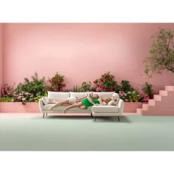 KARE Design Canapés D Angle Amalfi Droite Creme 275Cm Outlet