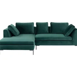 KARE Design Canapés D Angle Gianni Pm Velours Vert Fonce Gauche Online