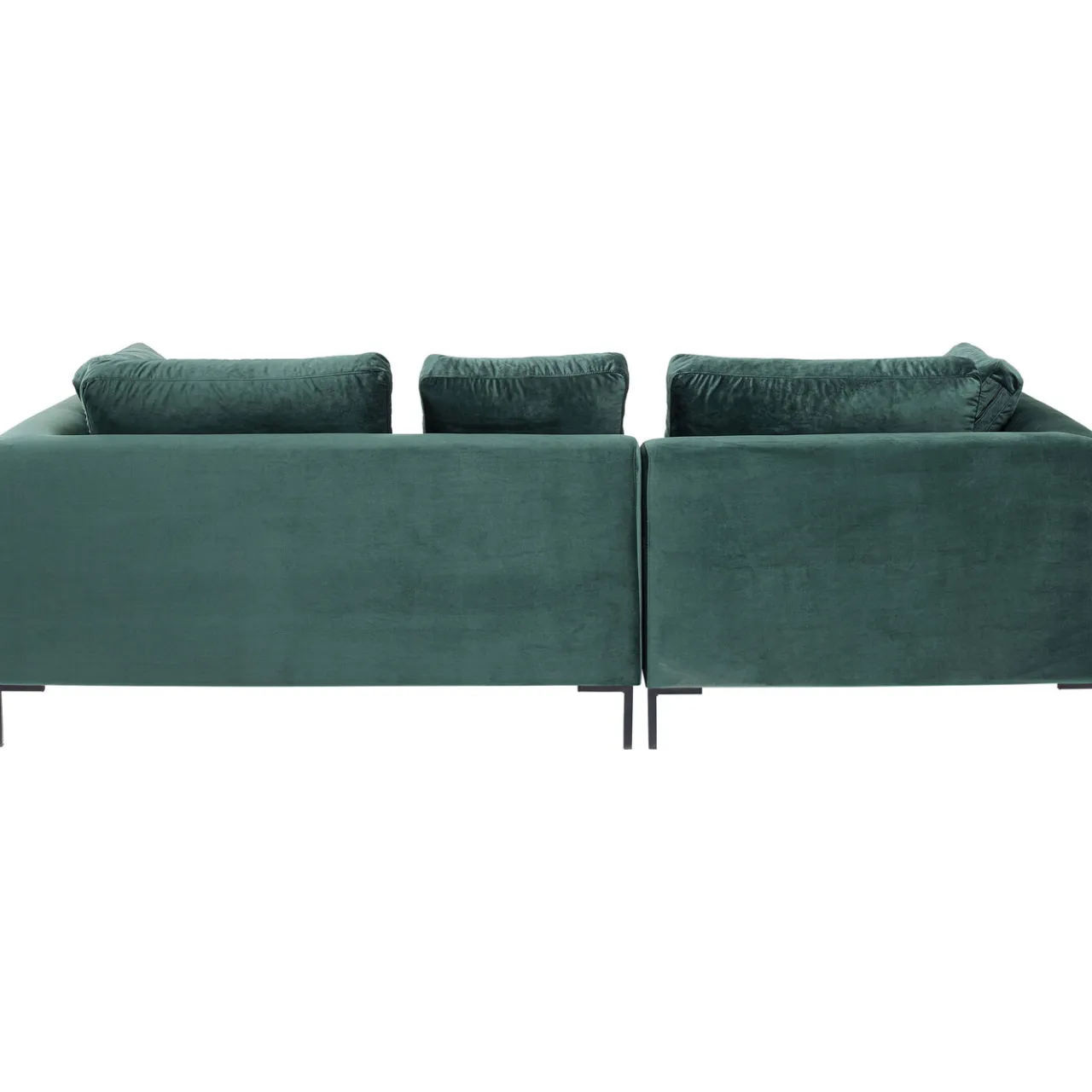 KARE Design Canapés D Angle Gianni Pm Velours Vert Fonce Gauche Online